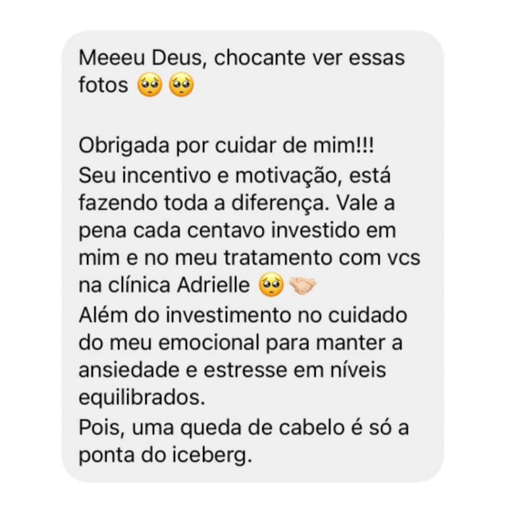 Depoimento de paciente