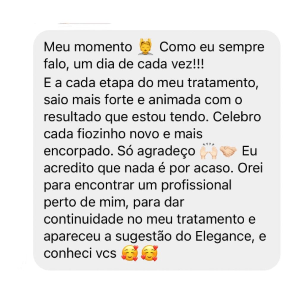 Depoimento de paciente