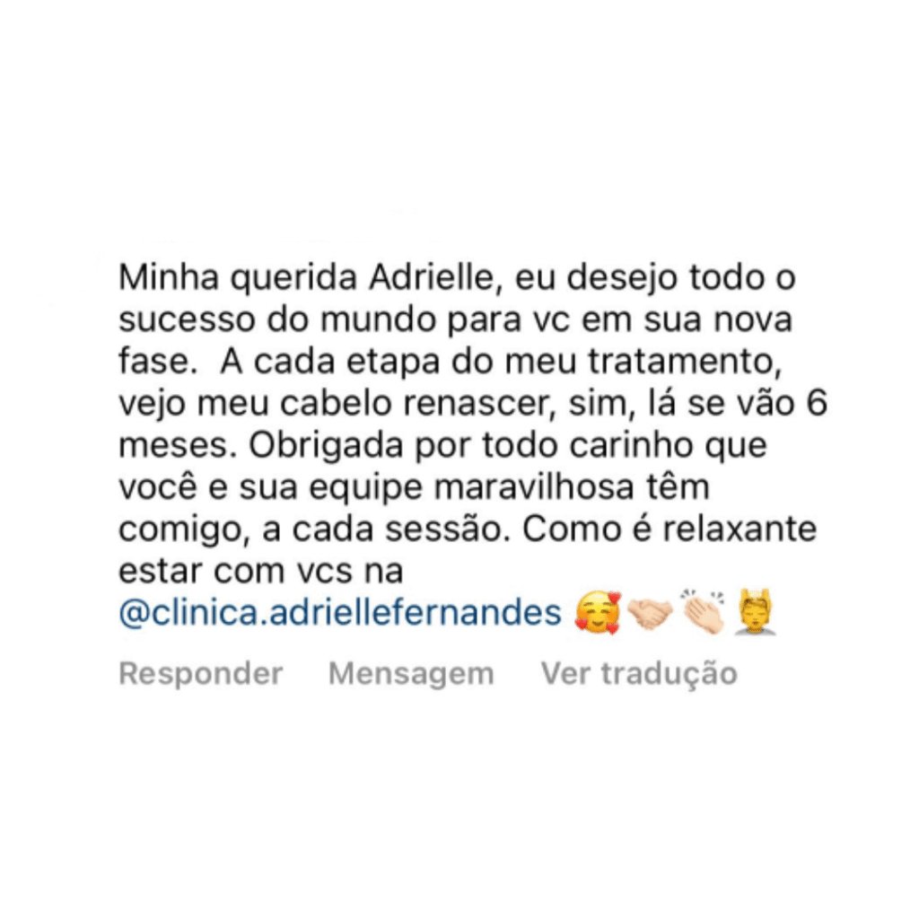 Depoimento de paciente