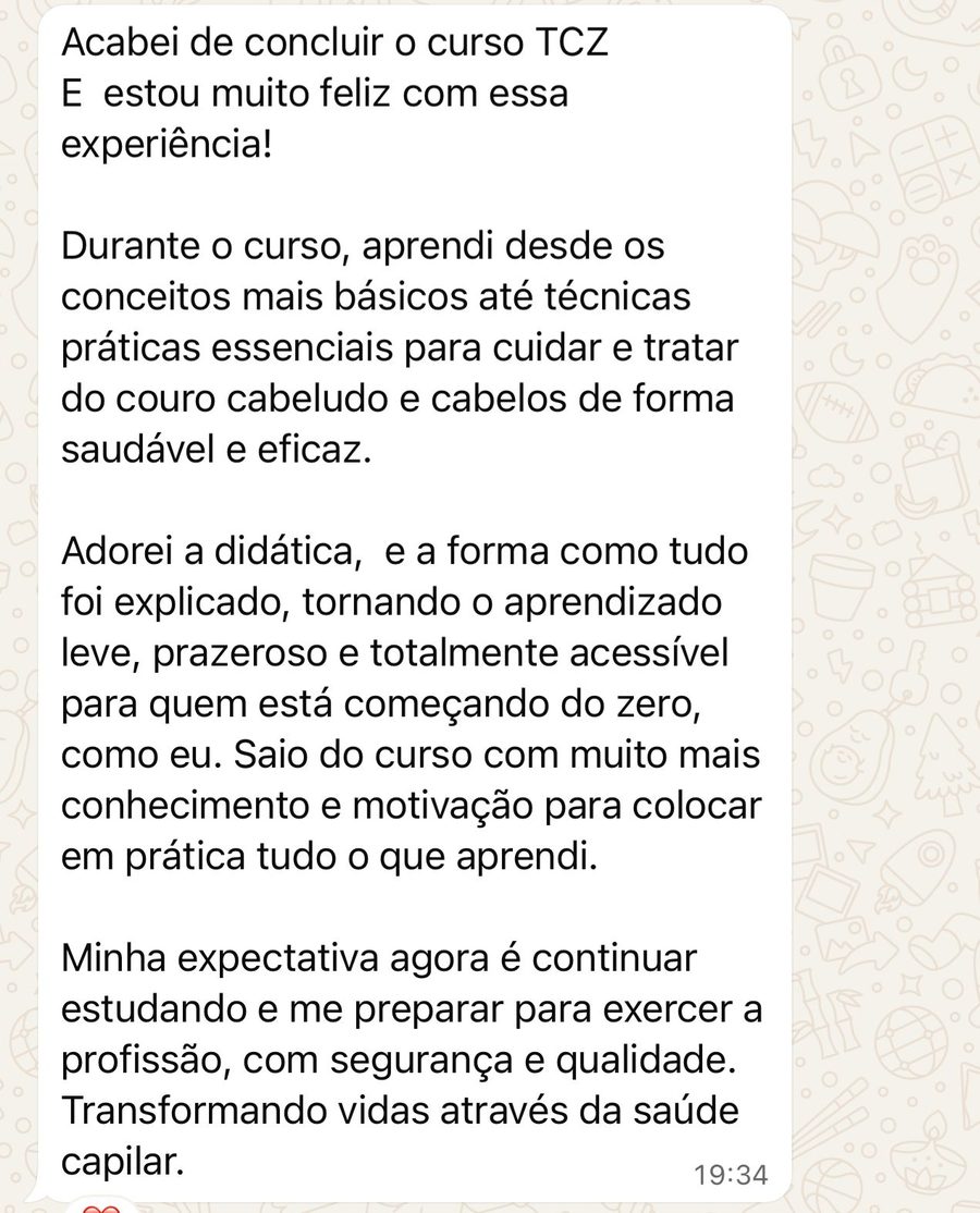 Depoimento de aluna do TCZ