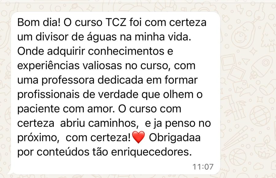 Depoimento de aluna do TCZ